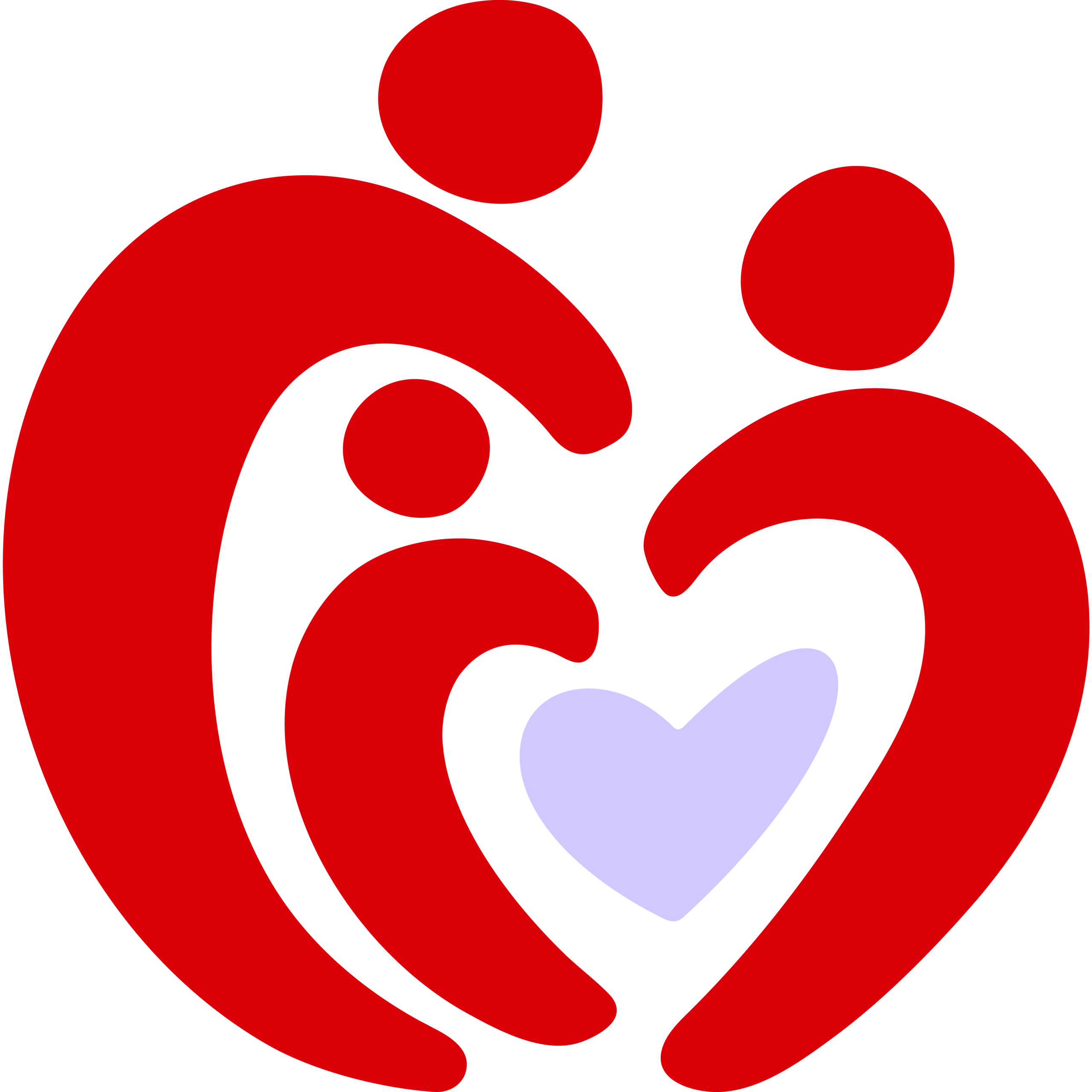 Hand drawn icon of family with heart