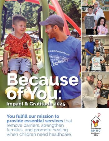 Because of You: Impact & Gratitude 2025 - RMHC Northeast Ohio report cover